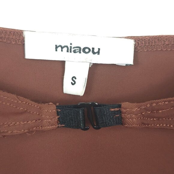 Miaou Womens Cinnamon Brown S Sleeves Long Sleeve Front Clip Sleeves Only - Picture 7 of 12